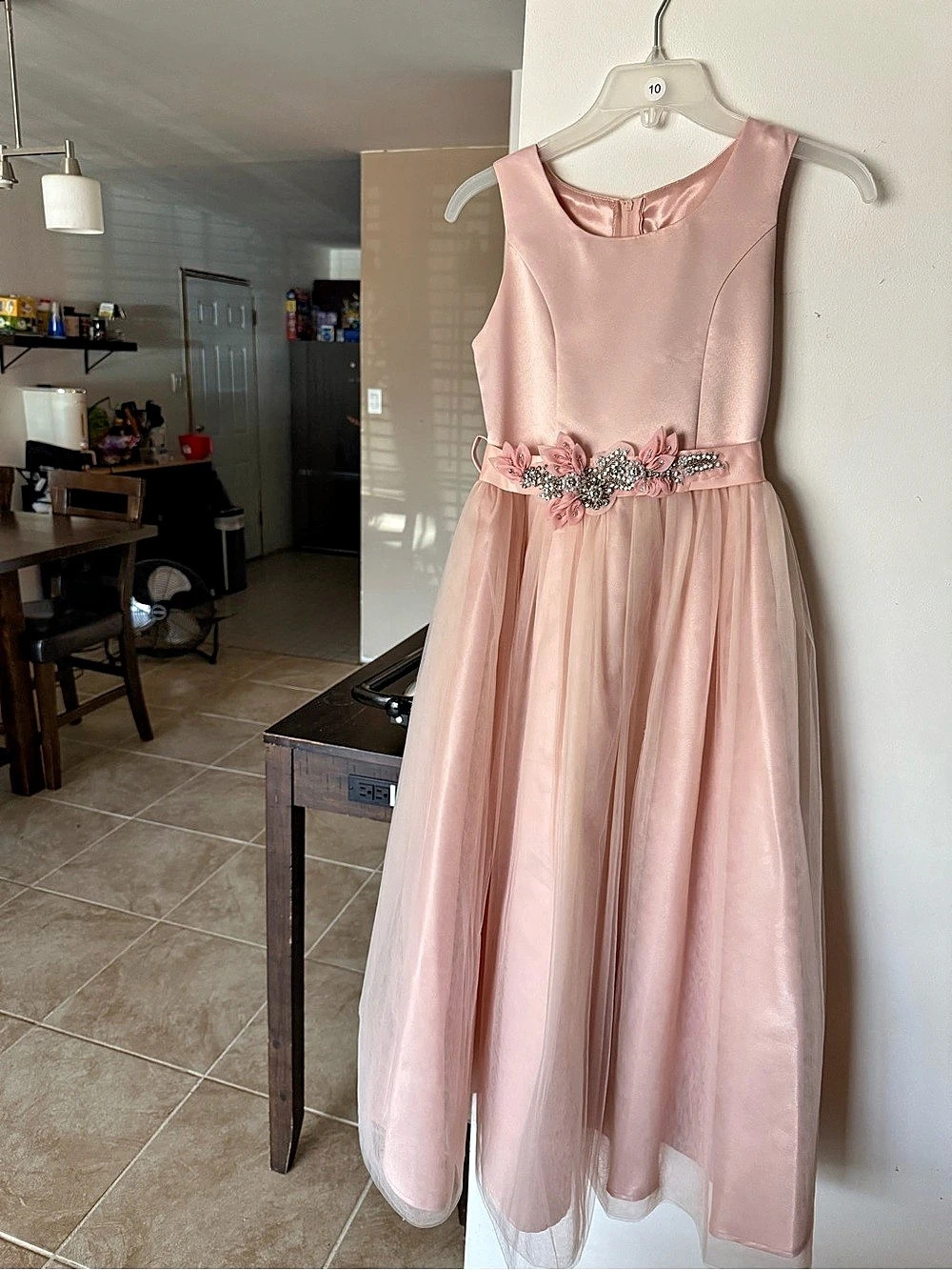 Joy Kids Girls Formal Dress Size 12 Pink Like New